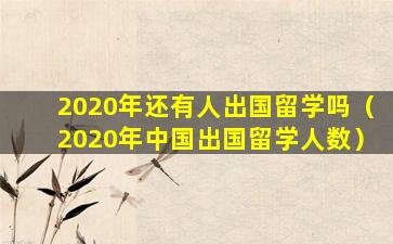 2020年还有人出国留学吗（2020年中国出国留学人数）