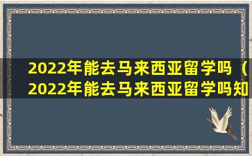 2022年能去马来西亚留学吗（2022年能去马来西亚留学吗知乎）