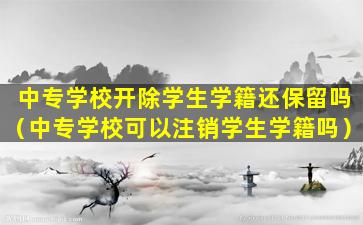 中专学校开除学生学籍还保留吗（中专学校可以注销学生学籍吗）