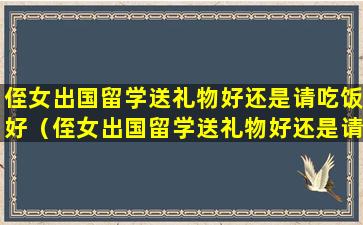 侄女出国留学送礼物好还是请吃饭好（侄女出国留学送礼物好还是请吃饭好一点）