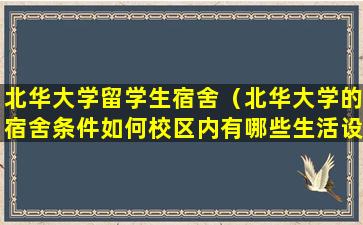 北华大学留学生宿舍（北华大学的宿舍条件如何校区内有哪些生活设施）