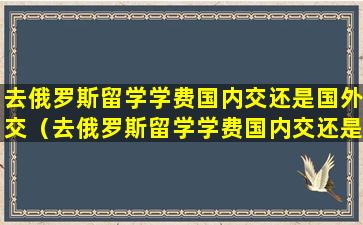 去俄罗斯留学学费国内交还是国外交（去俄罗斯留学学费国内交还是国外交呢）