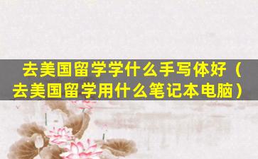 去美国留学学什么手写体好（去美国留学用什么笔记本电脑）