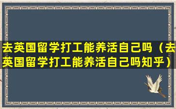 去英国留学打工能养活自己吗（去英国留学打工能养活自己吗知乎）