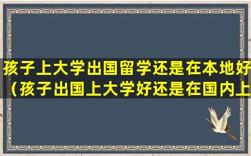 孩子上大学出国留学还是在本地好（孩子出国上大学好还是在国内上大学好）