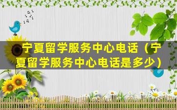 宁夏留学服务中心电话（宁夏留学服务中心电话是多少）