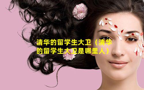 清华的留学生大卫（清华的留学生大卫是哪里人）