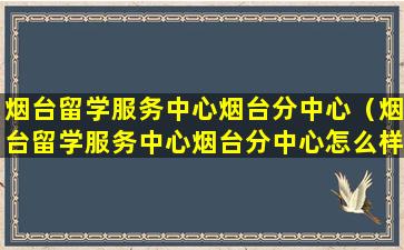 烟台留学服务中心烟台分中心（烟台留学服务中心烟台分中心怎么样）
