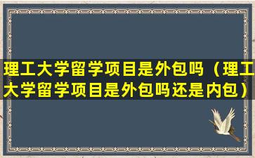 理工大学留学项目是外包吗（理工大学留学项目是外包吗还是内包）