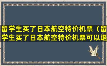 留学生买了日本航空特价机票（留学生买了日本航空特价机票可以退吗）
