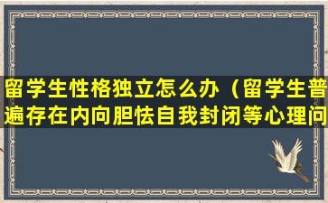 留学生性格独立怎么办（留学生普遍存在内向胆怯自我封闭等心理问题）