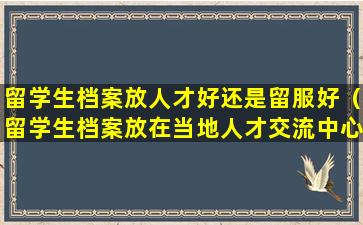 留学生档案放人才好还是留服好（留学生档案放在当地人才交流中心可以吗）