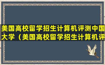 美国高校留学招生计算机评测中国大学（美国高校留学招生计算机评测中国大学生源）