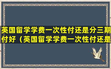 英国留学学费一次性付还是分三期付好（英国留学学费一次性付还是分三期付好一点）