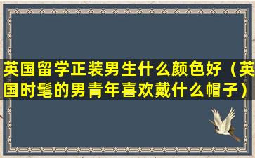 英国留学正装男生什么颜色好（英国时髦的男青年喜欢戴什么帽子）