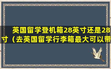 英国留学登机箱28英寸还是28寸（去英国留学行李箱最大可以带多少寸的）